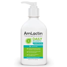 Amlactin Daily Nourish 5% Exfoliating & Hydrating Lotion - 5% Lactic Acid - 225g (7.9oz)