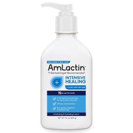 Amlactin Intensive Healing Exfoliating & Hydrating Lotion - 15% Lactic Acid - 400g (14.1oz)