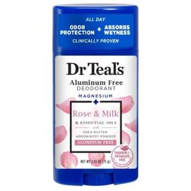 Dr Teal's Aluminum Free Deodorant Stick - Rose and Milk