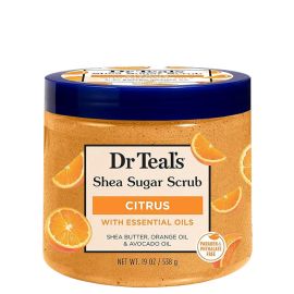 Dr Teal's Shea Sugar Scrub with Citrus, Vitamin C & Essential Oils 538g (19oz)
