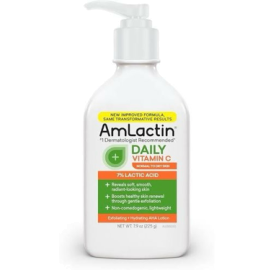 Amlactin Daily Vitamin C Exfoliating & Hydrating Lotion - 7% Lactic Acid - 225g (7.9oz)