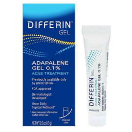 Differin Adapalene Gel 0.1% Acne Treatment - 15g (0.5oz)